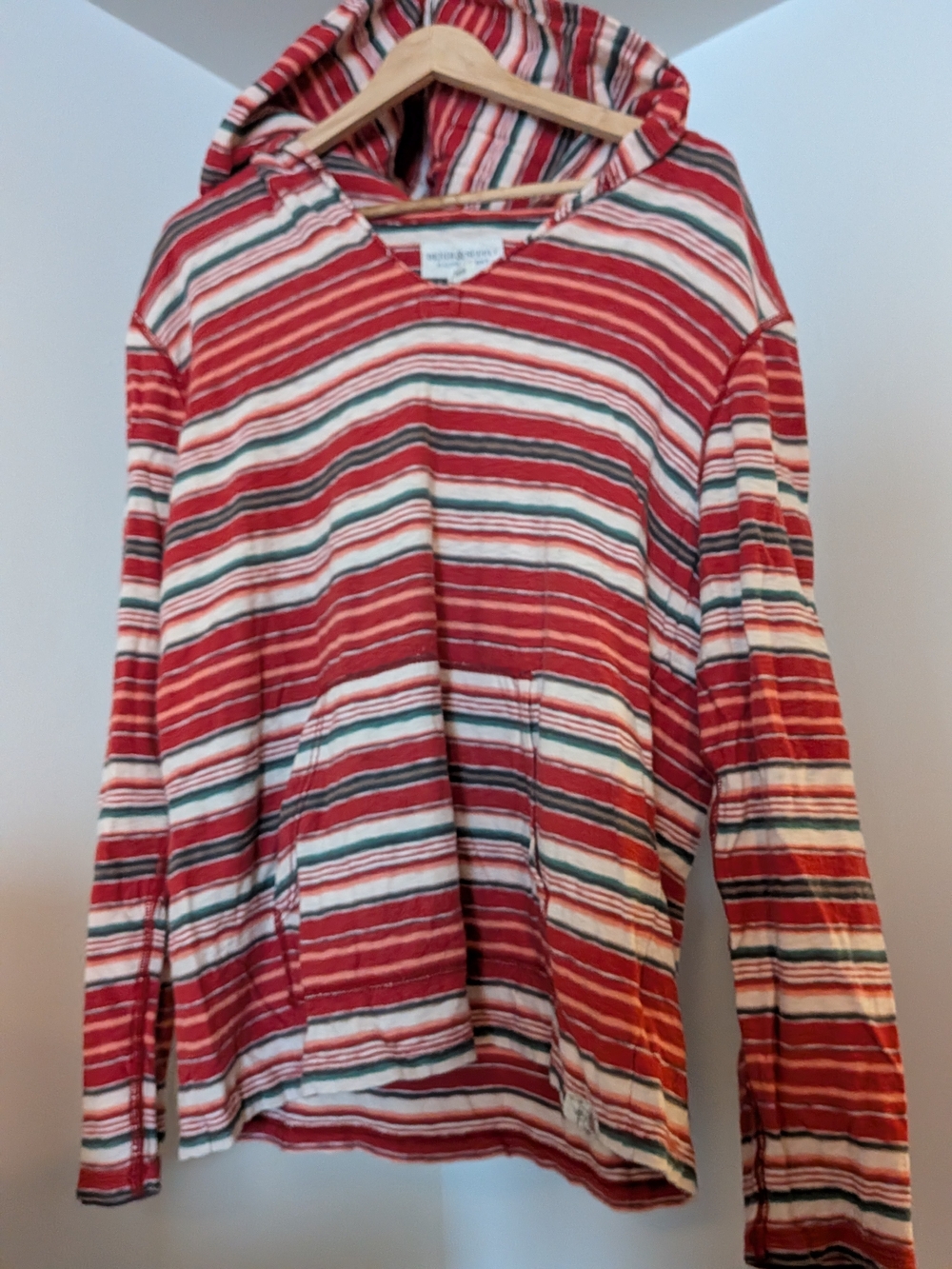 Denim & Supply Ralph Lauren Red Striped Hooded Pullover